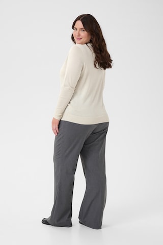 KAFFE CURVE Knit cardigan 'KCRegitta' in Beige