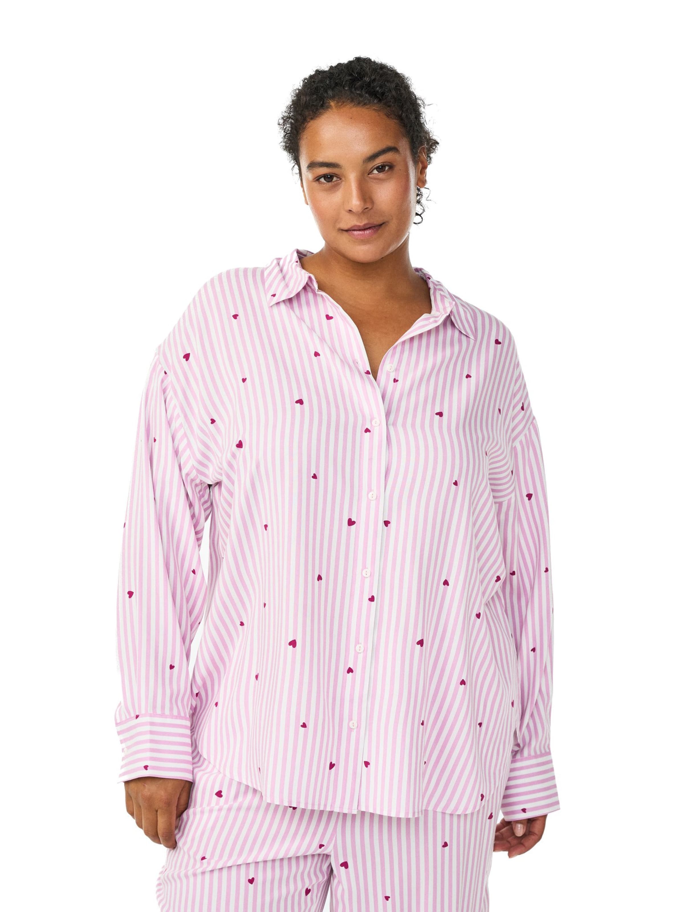 Zizzi Nachthemd in Lila: Vorderseite