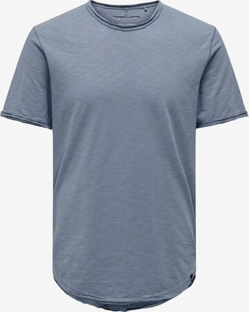 T-Shirt 'Benne' Only & Sons en bleu : devant