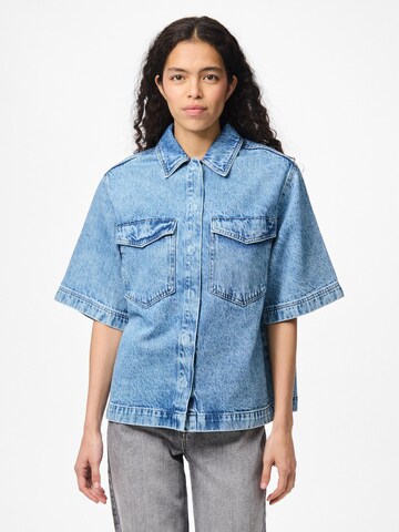 PIECES - Blusa 'PCJuliet' en azul: frente