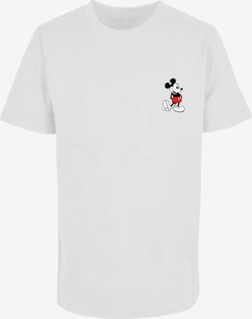 ABSOLUTE CULT Shirt 'Mickey Mouse -Kickin Retro' in White: front