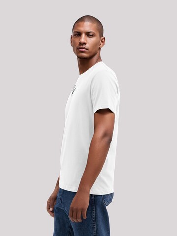 F4NT4STIC Shirt 'Handdrawn Flower' in Wit