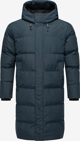 Ragwear Pitkä talvitakki 'Nordwey' värissä sininen: etupuoli