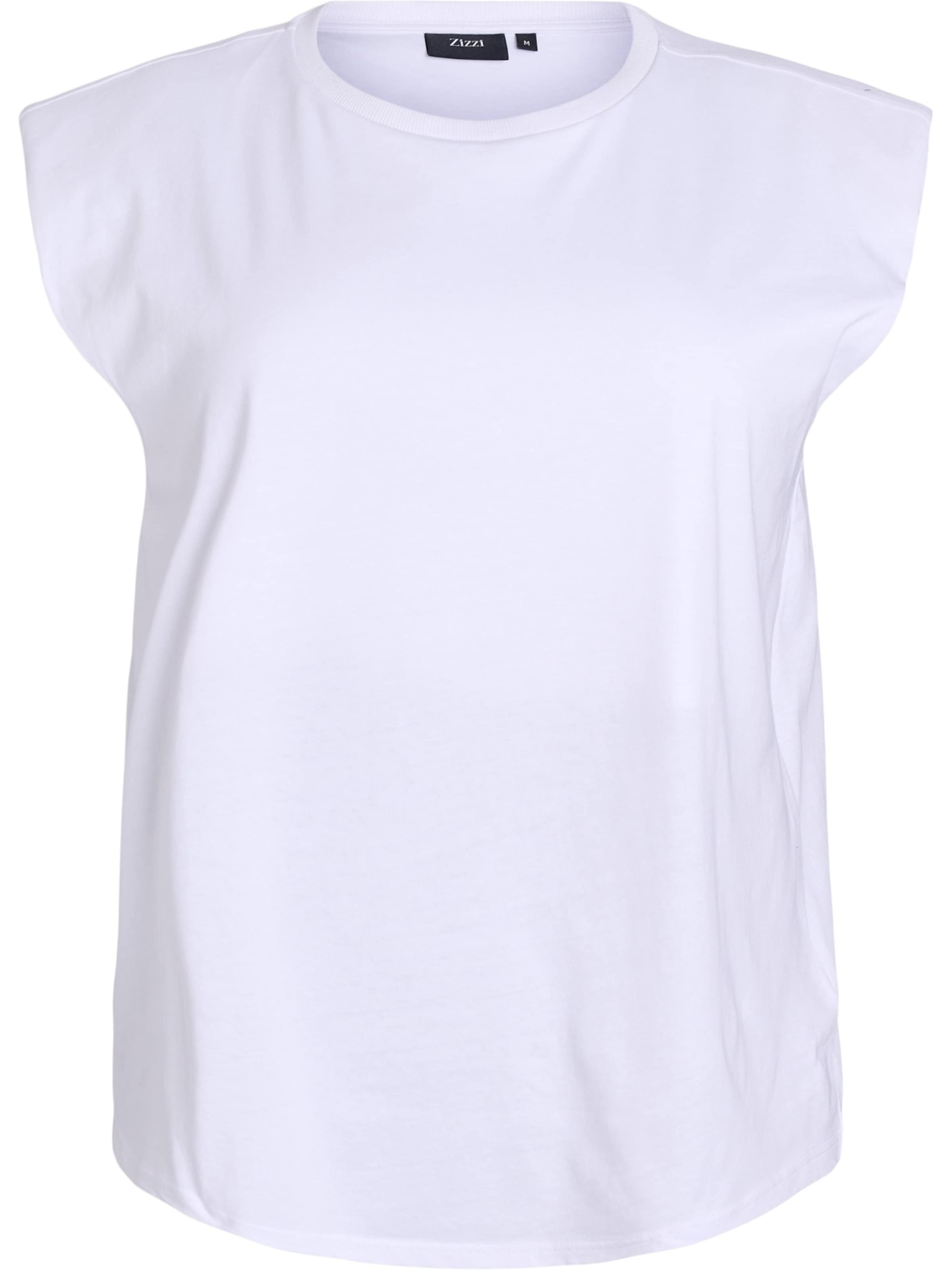 Zizzi Top 'LAURA' | bela barva: sprednja stran