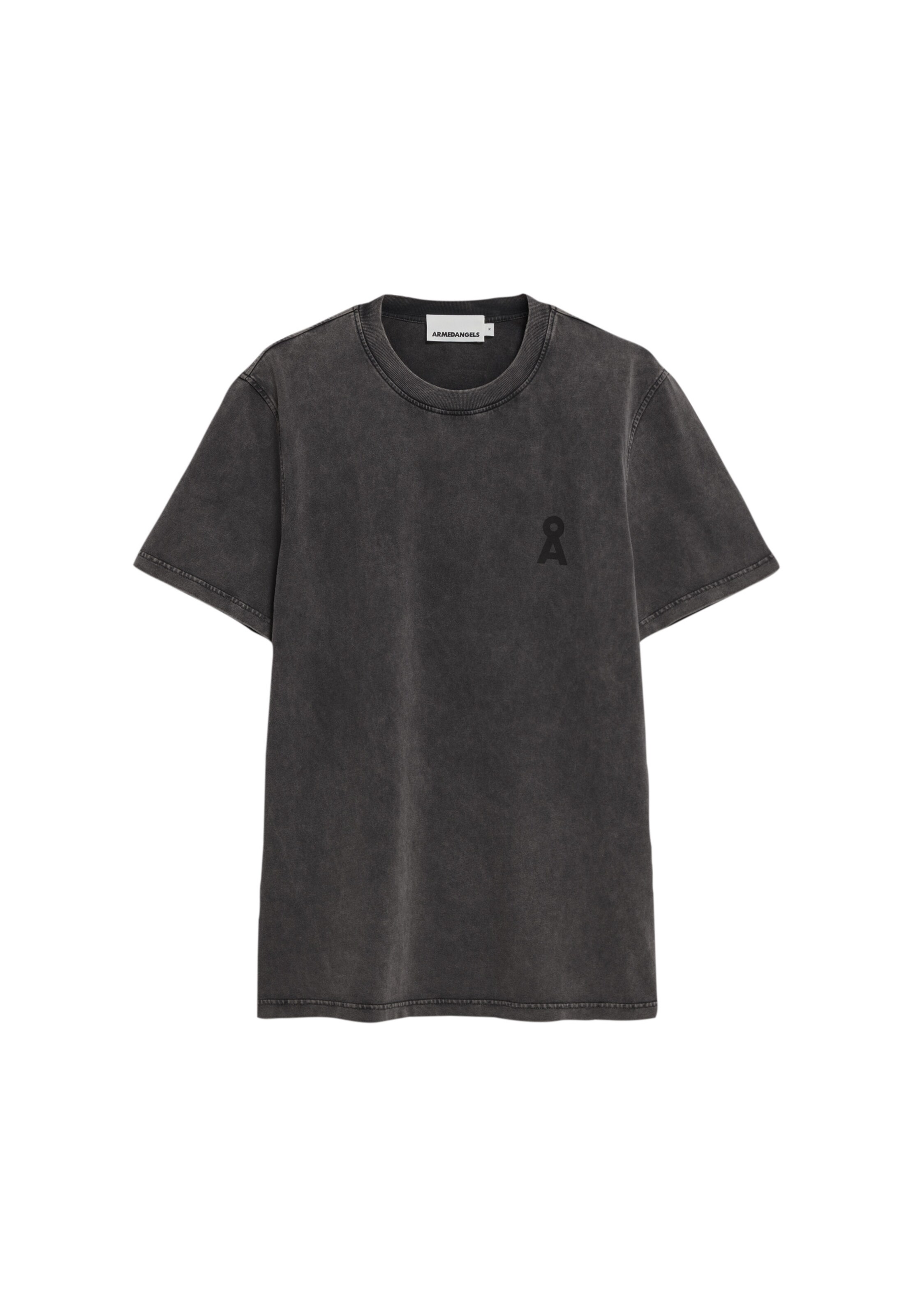 Tricou de la ARMEDANGELS pe negru: față