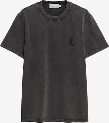 ARMEDANGELS T-Shirt MAARKOS GMT DYE in Schwarz: Vorderseite