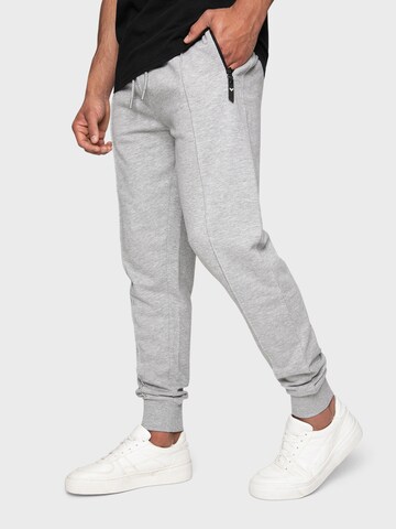 Effilé Pantalon 'Mickey' Threadbare en gris : devant