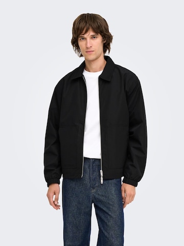 Veste mi-saison Only & Sons en noir : devant