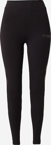 Hummel Skinny Workout Pants 'Legacy' in Black: front