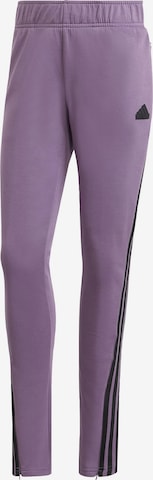 Coupe slim Pantalon ADIDAS SPORTSWEAR en violet : devant