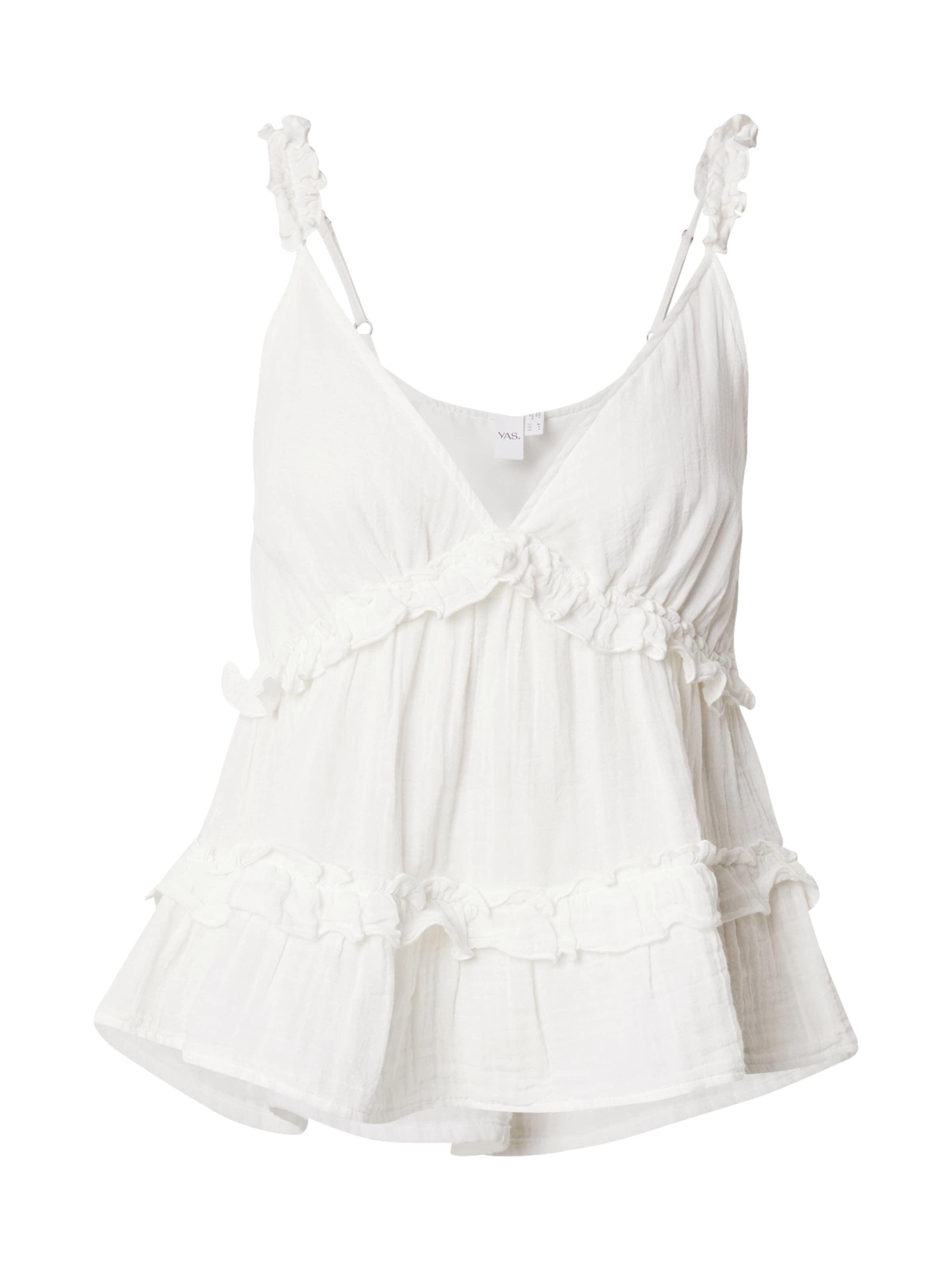 YAS Τοπ 'YASANINO' σε λευκό: μπροστά