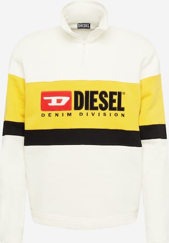 DIESEL Sweatshirt 'SAINT' in White: front