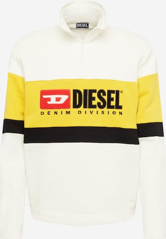 DIESEL Sweatshirt 'SAINT' in Weiß: predná strana