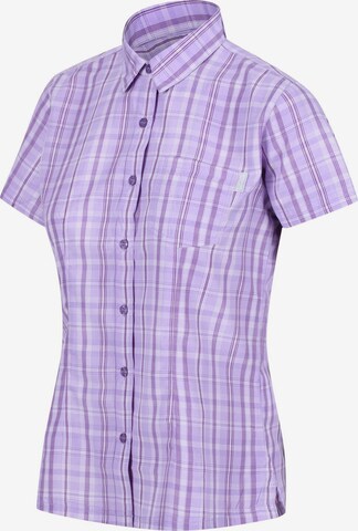 REGATTA Athletic Button Up Shirt 'Mindano VII' in Purple