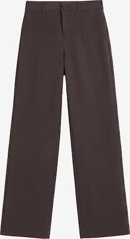 Pull&Bear Wide Leg Housut värissä ruskea: etupuoli