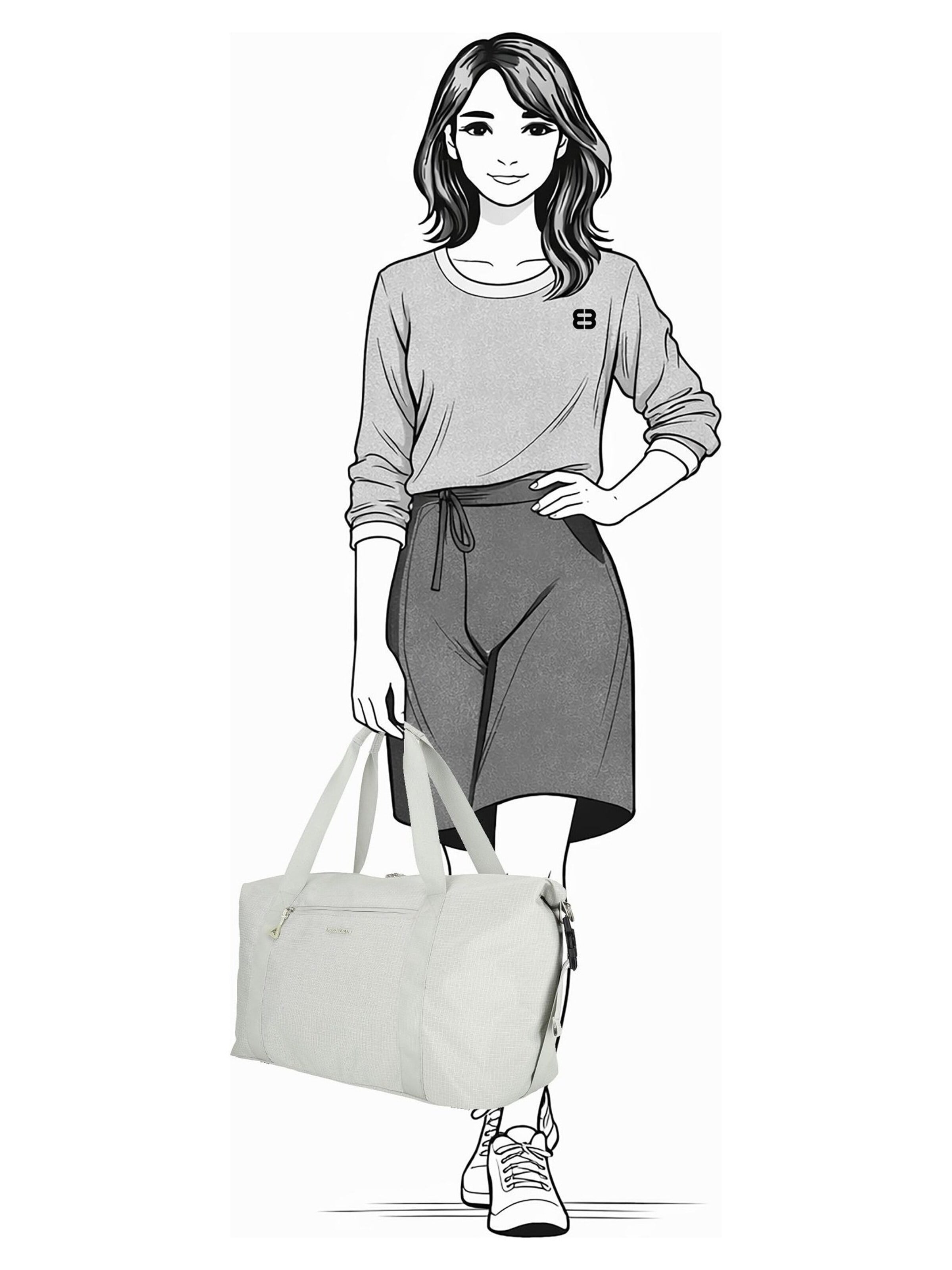 Enrico Benetti Weekend bag in Beige