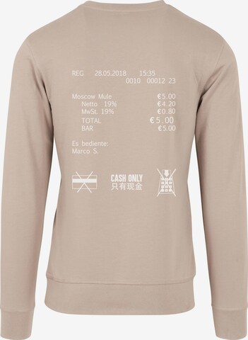 MT Men Sweatshirt 'Cash Only' in Beige