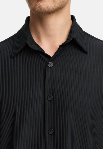 INDICODE JEANS Regular fit Overhemd 'Lamgo' in Zwart