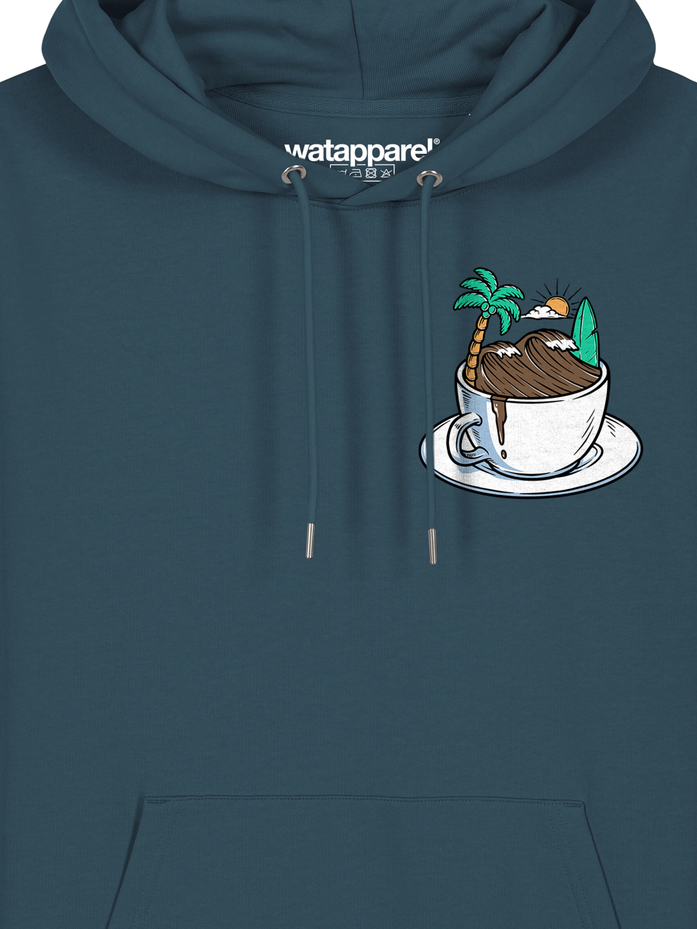 Sweat-shirt 'Coffee Waves' Watapparel en vert