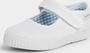 Ballerines Pisamonas en blanc : devant