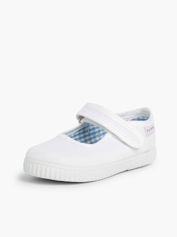 Ballerines Pisamonas en blanc : devant