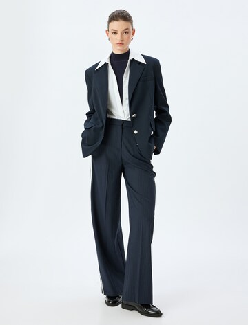 Koton Wide Leg Hose in Blau