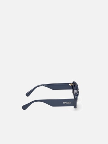MAX&Co. Zonnebril 'Max &co MO0142 Shiny blue 53/17/140 Women Sunglasses' in Blauw