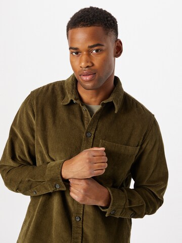 !Solid Regular fit Button Up Shirt 'Dahy' in Green
