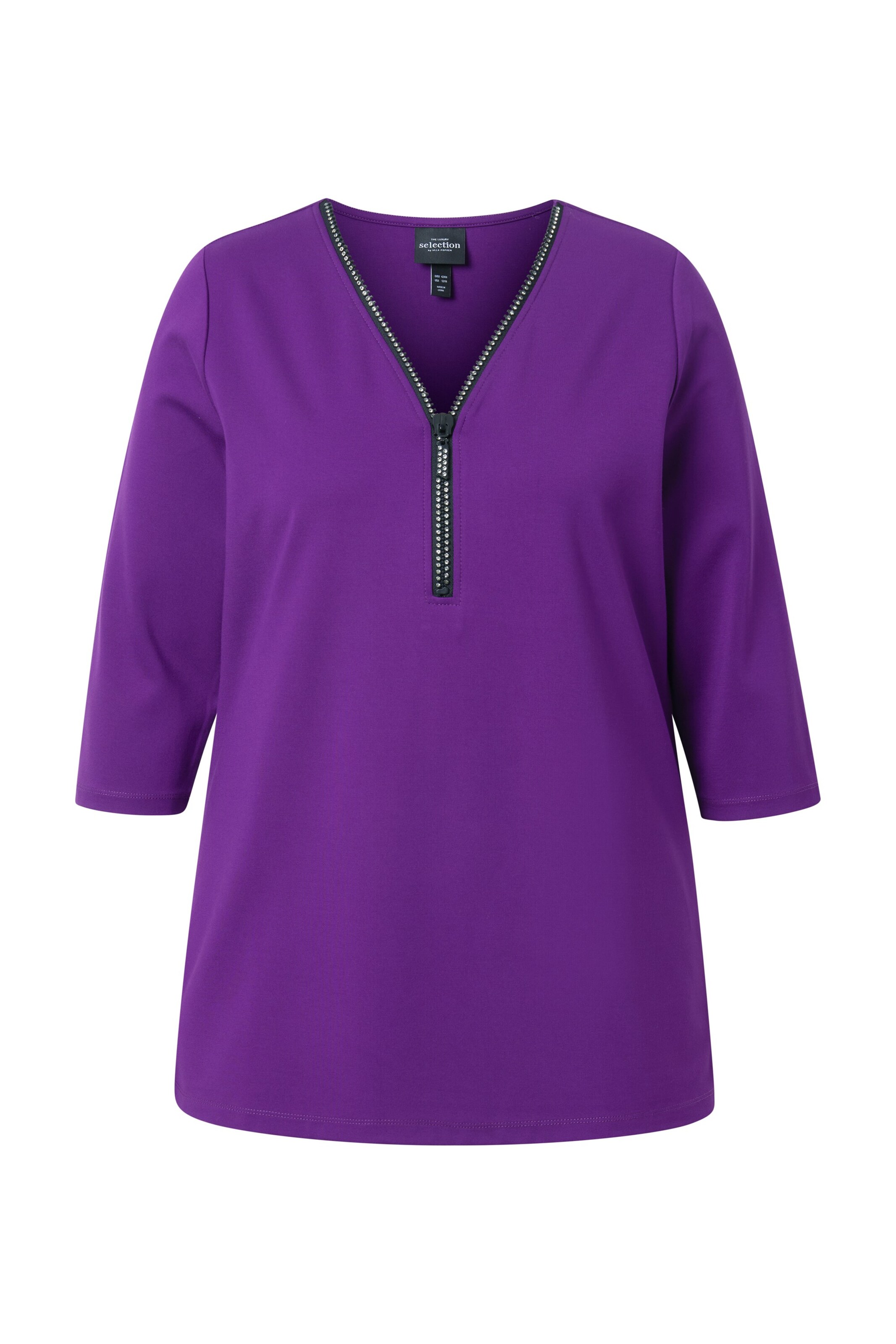 Ulla Popken Shirt in Lila: Vorderseite