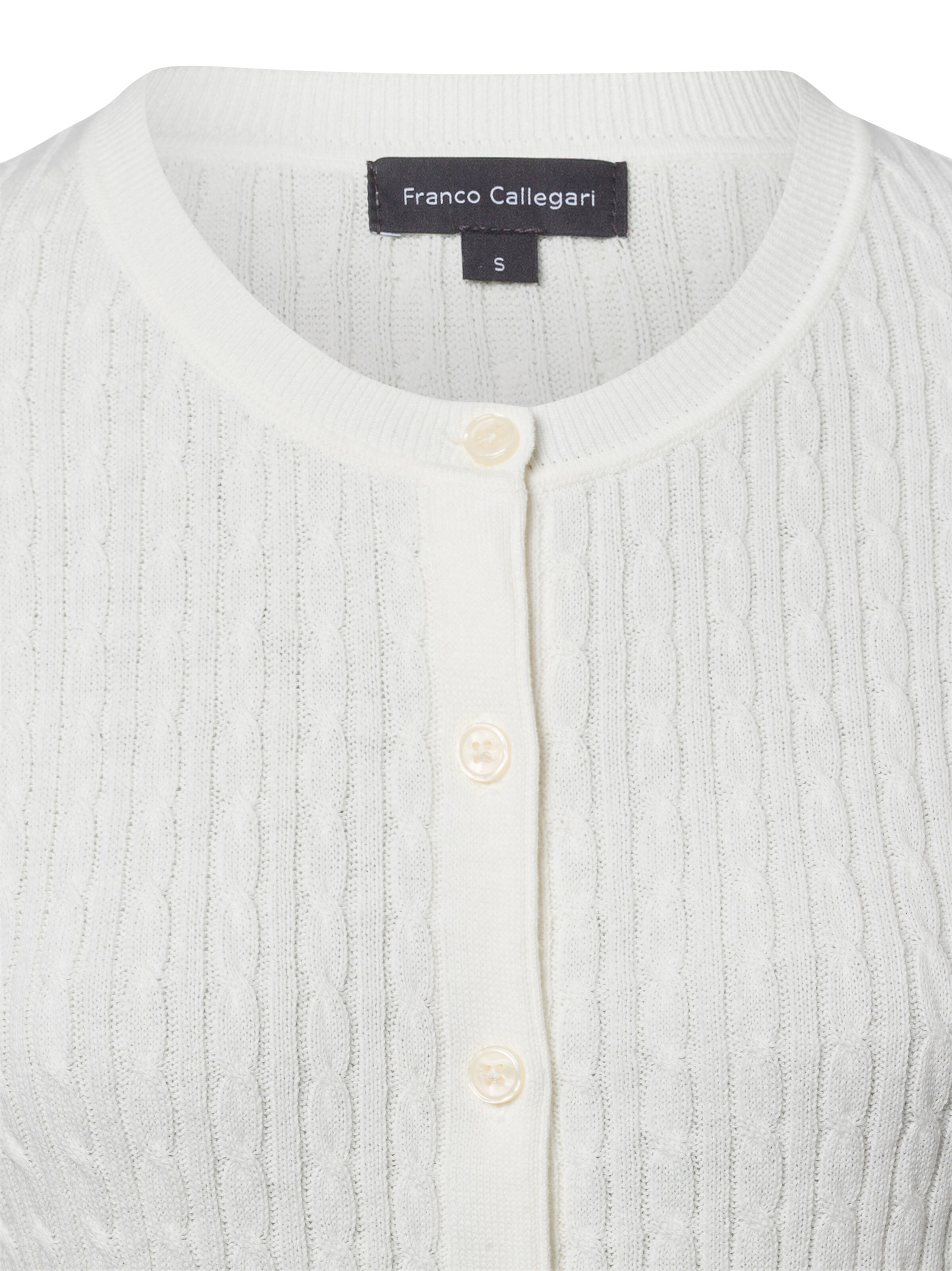 Franco Callegari Strickjacke in Weiß