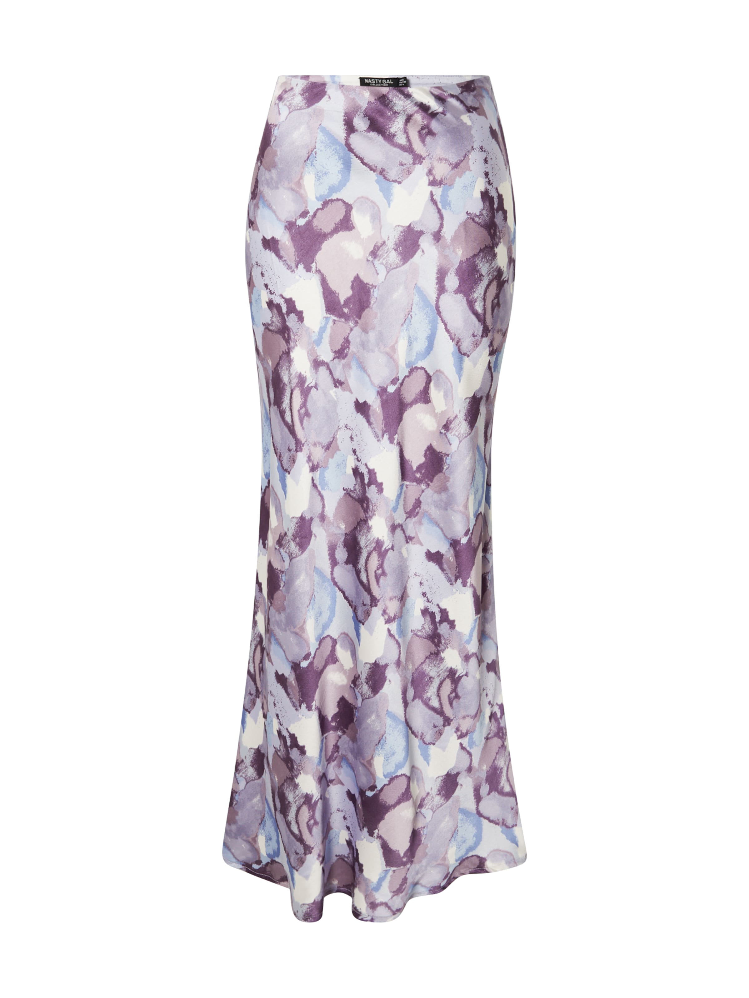 Nasty Gal Jupe en bleu fumé / baie / violet pastel / blanc, Vue avec produit