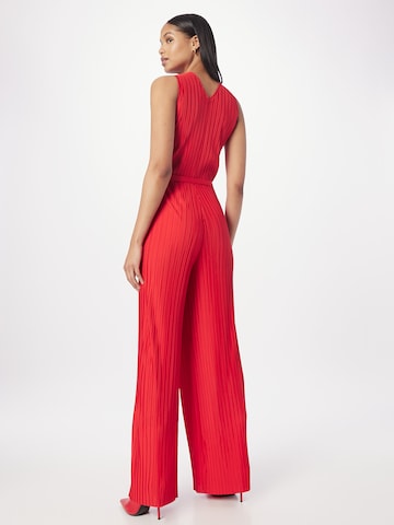 Tuta jumpsuit 'Edacria' di BOSS Black in rosso