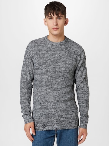 JACK & JONES Trui 'ELROY' in Zwart: voorkant