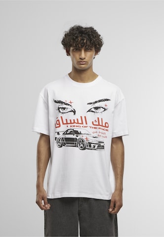 Mister Tee Shirt 'King Of The Race' in Wit: voorkant