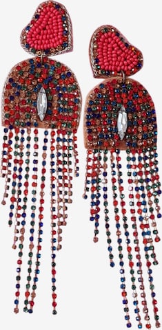 PfauGermany Earrings 'Hangeing Beads' in Mixed colors: front