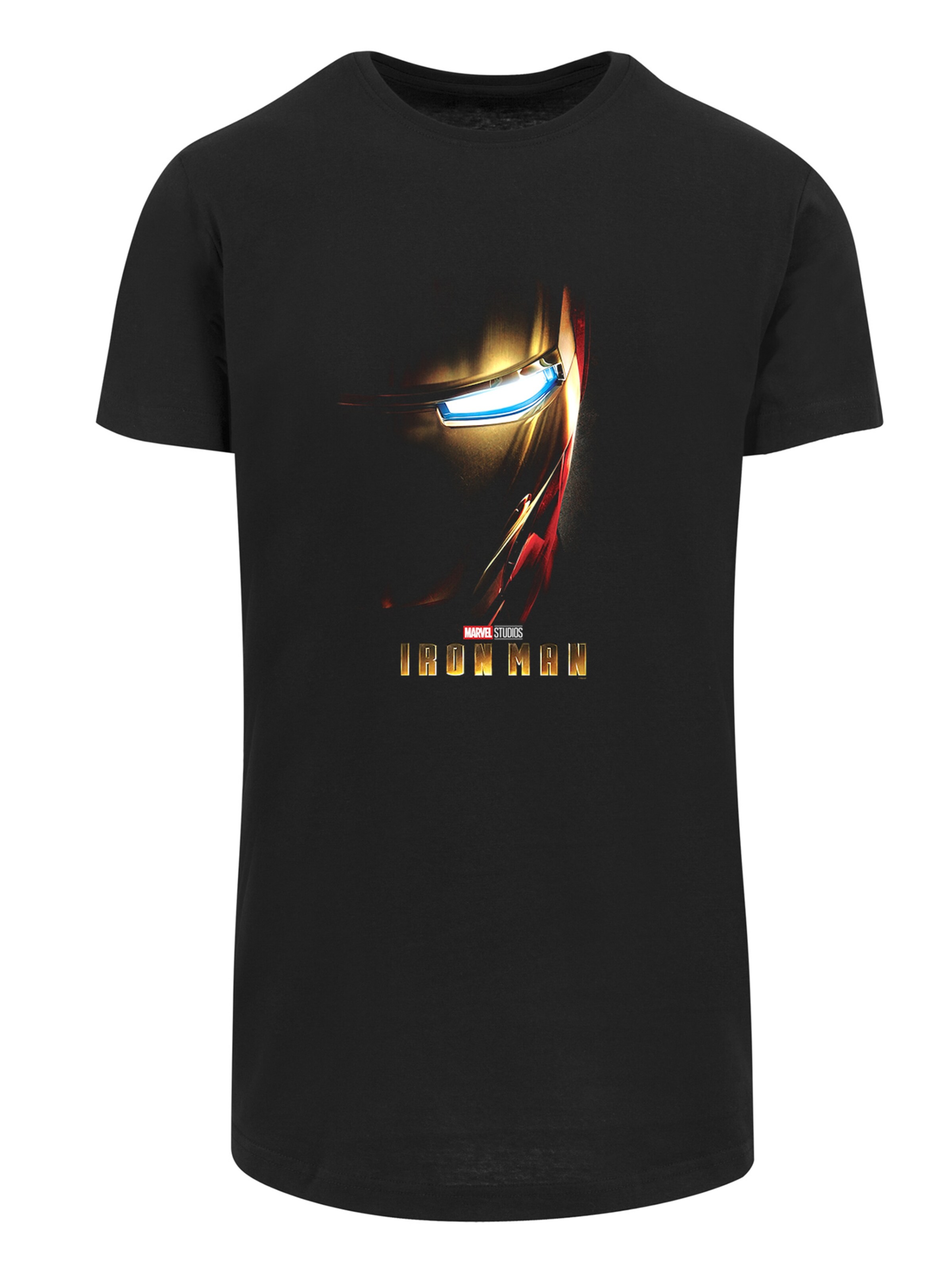 F4NT4STIC Shirt 'Marvel Studios Iron Man' in Black: front