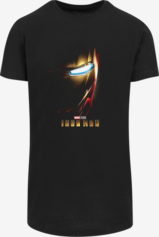F4NT4STIC Shirt 'Iron Man' in Zwart: voorkant
