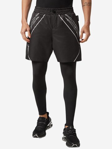 Plein Sport - regular Pantalón deportivo 'Tiger' en negro: frente