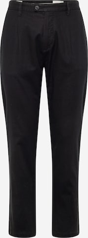 s.Oliver Regular Pleat-Front Pants in Black: front