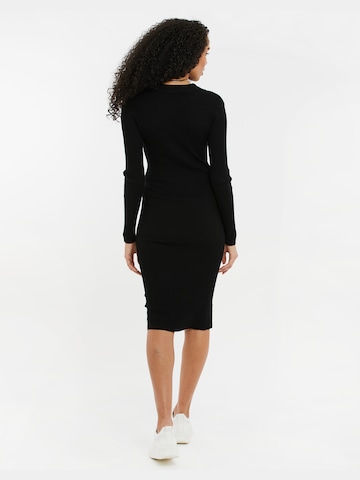 Threadbare Knit dress 'Thyme' in Black