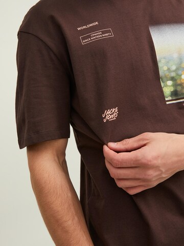 JACK & JONES Shirt 'FIREFLY' in Brown