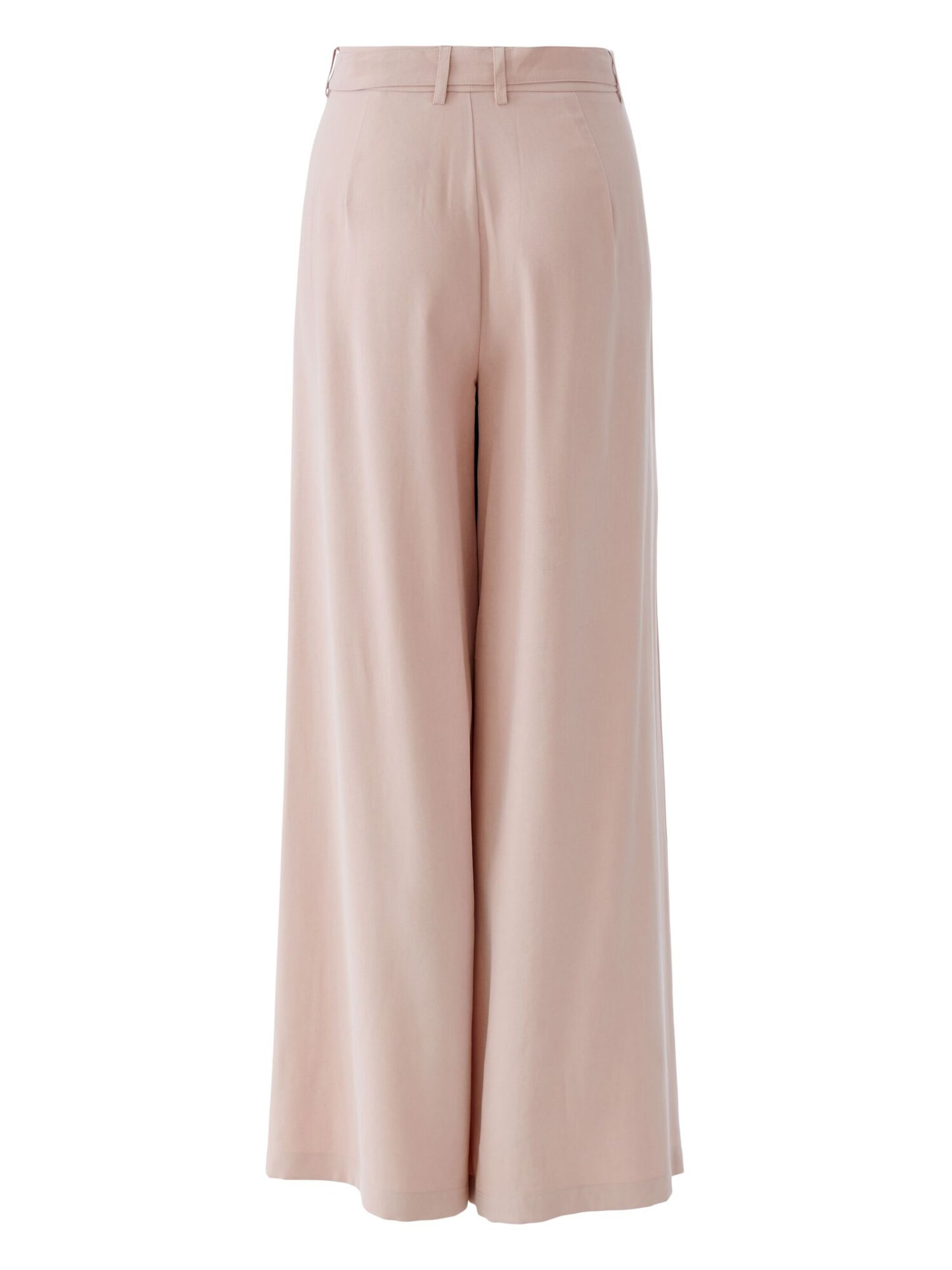 OUI Wide leg Pleat-Front Pants 'Palazzo' in Pink
