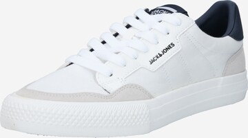 Baskets basses JACK & JONES en blanc : devant