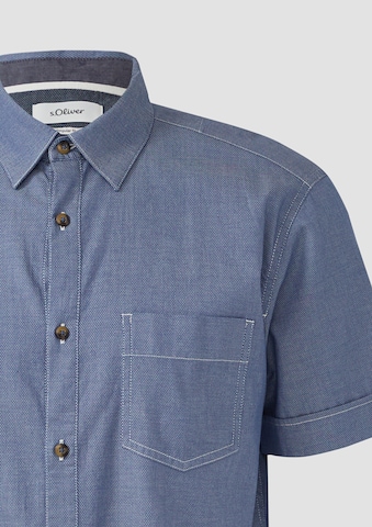 s.Oliver Regular fit Overhemd in Blauw