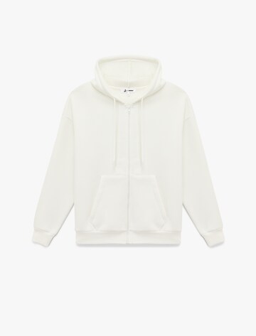Koton Zip-Up Hoodie in Beige