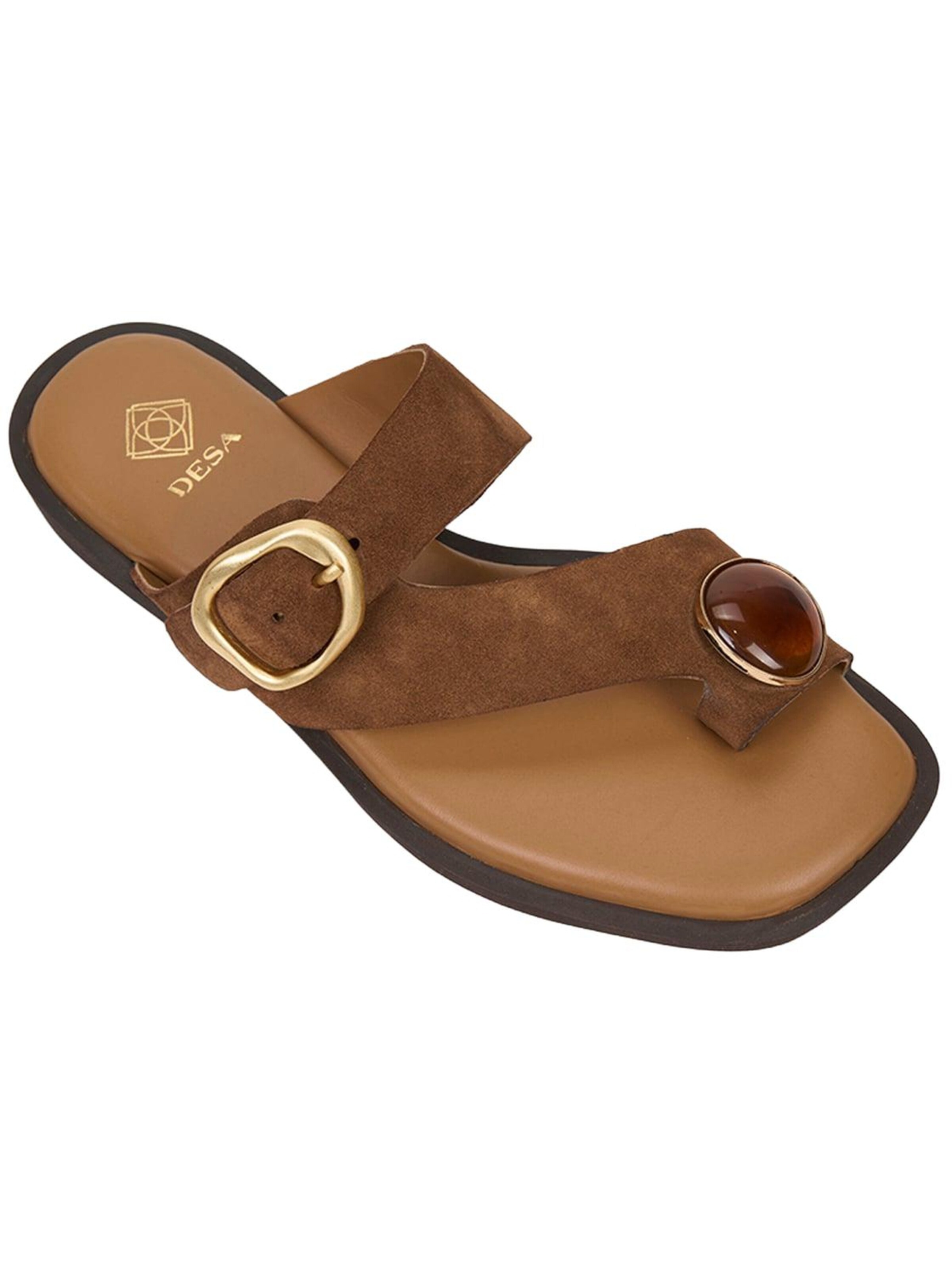 Desa T-bar sandals in Brown: front