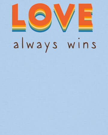 Maglietta 'Love always wins' di Watapparel in blu