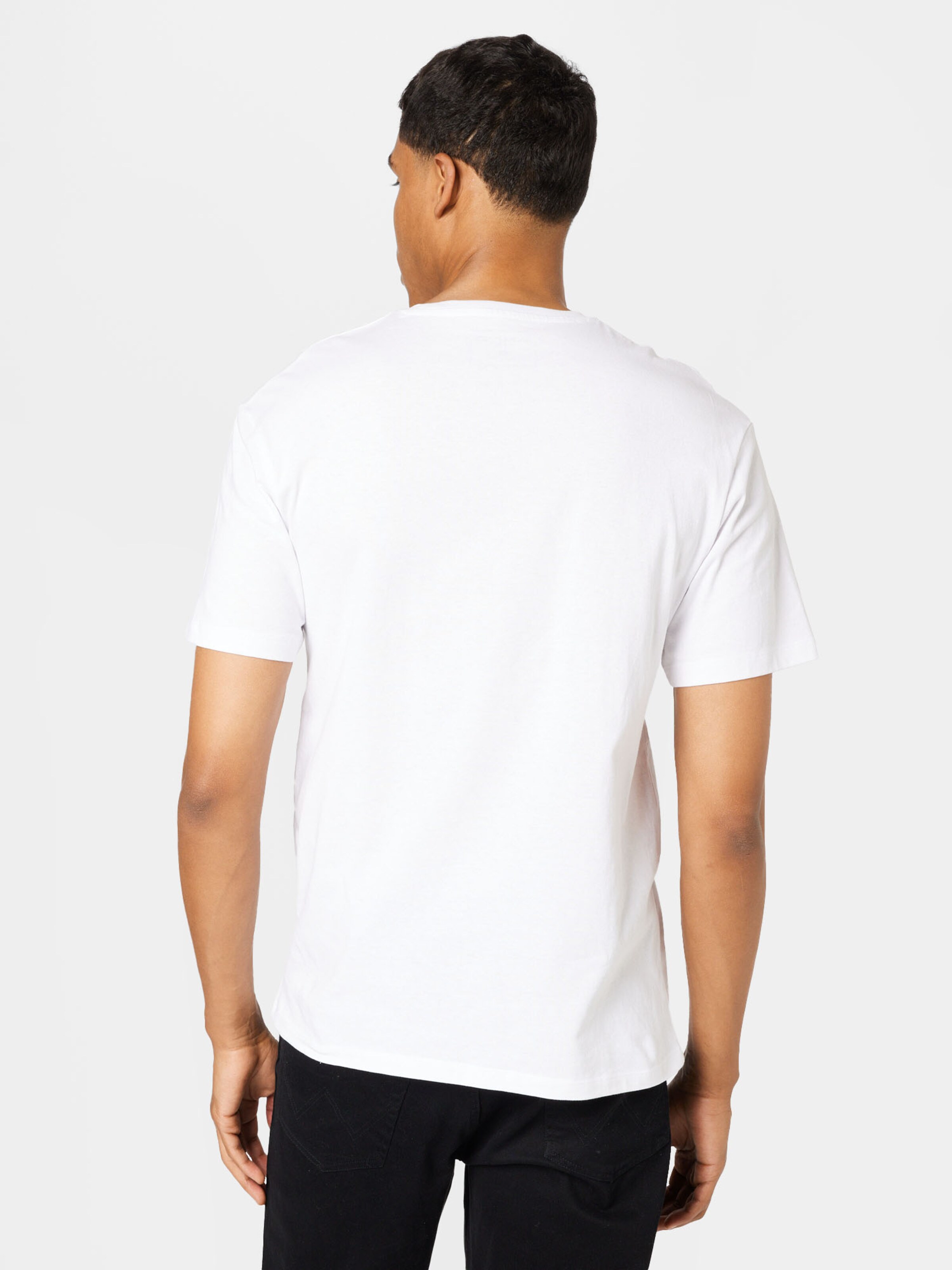 Männer Shirts JACK & JONES T-Shirt in Weiß - DD50387
