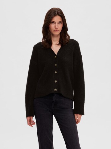 Cardigan SELECTED FEMME en noir : devant