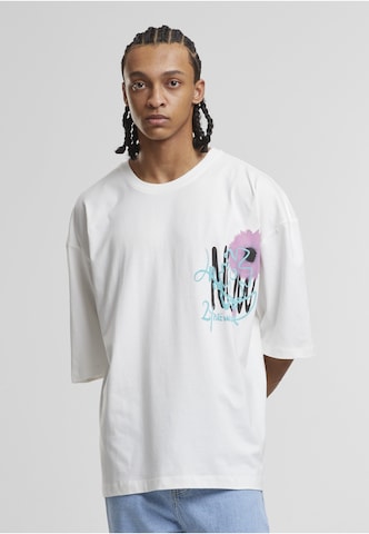 2Y Premium Shirt 'Flower Splash' in Wit: voorkant